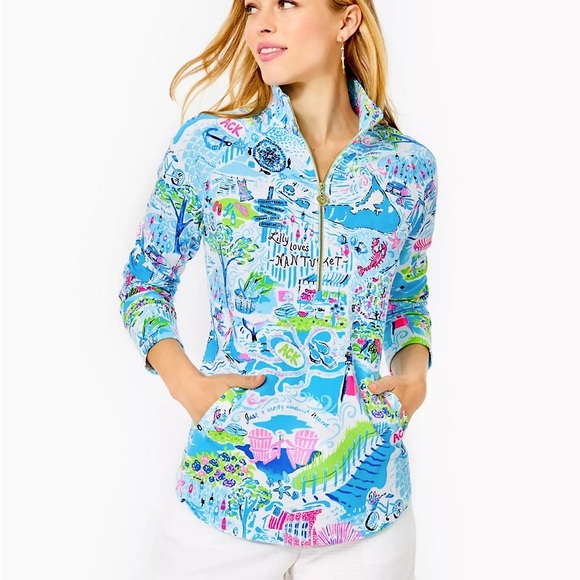Lilly Pulitzer Sweaters - EUC Lilly Pulitzer Skipper Popover Nantucket Pullover Sz. S